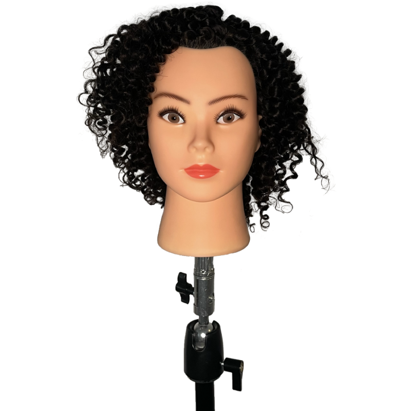 ALMA curly hair mannequin head